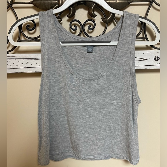 aerie Tops - Aerie Light Gray Crop Top Tank Top, Size XS